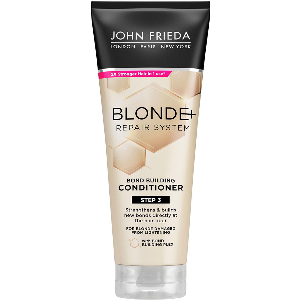 John Frieda Blonde+ Repair System Bond Building Conditioner 250ml 3 Pack Image 4