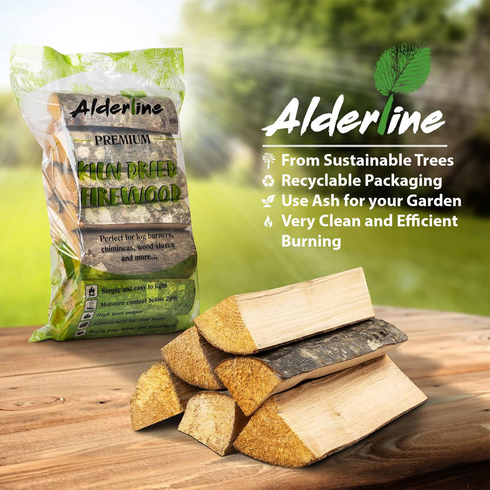 RoyalFire Alderline Kiln Dried Alder Firewood Bag 7kg Image 4