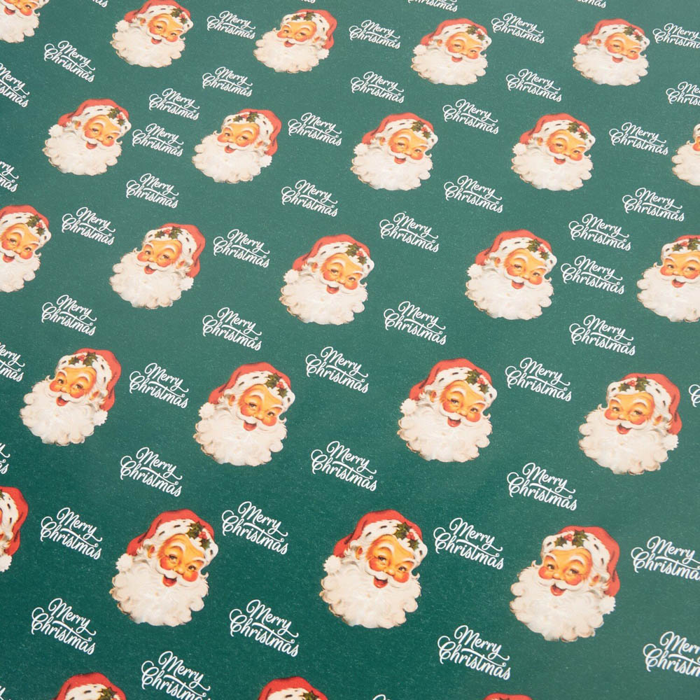 Retro Santa Gift Wrap Image 7
