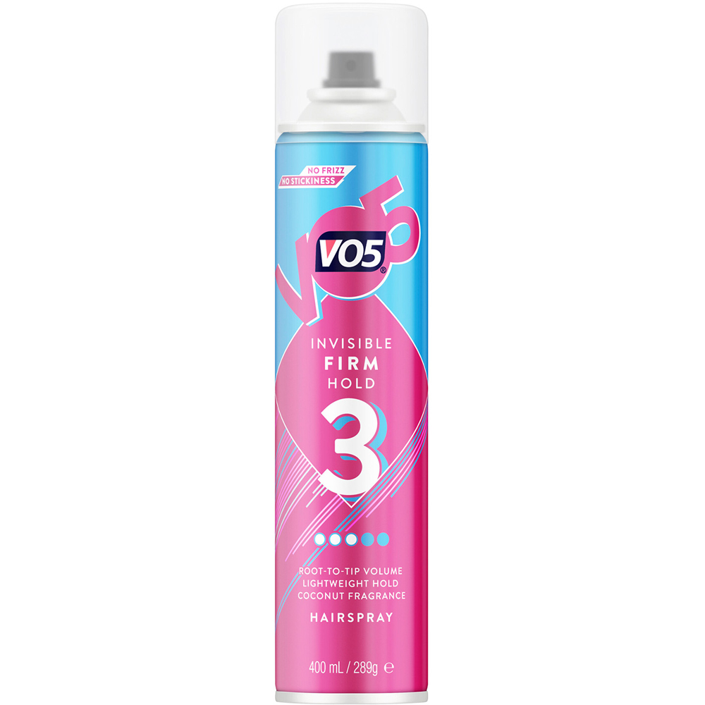 VO5 Firm Hold Anti-Frizz 24H Humidity Protection Hair Spray Mist 400ml 3 Pack Image 2