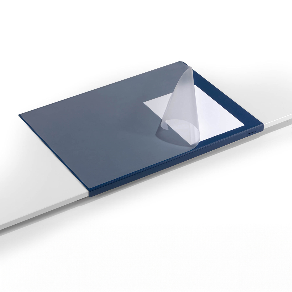 Durable Blue Clear Overlay Edge Protector Desk 65 x 50cm Image 5