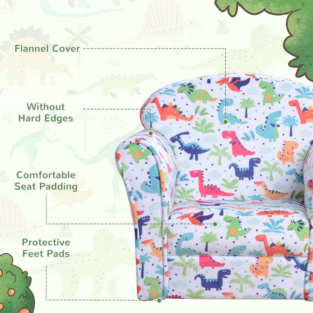Tommy Toys Multicolour Cartoon Flannel Kids Armchair Image 5