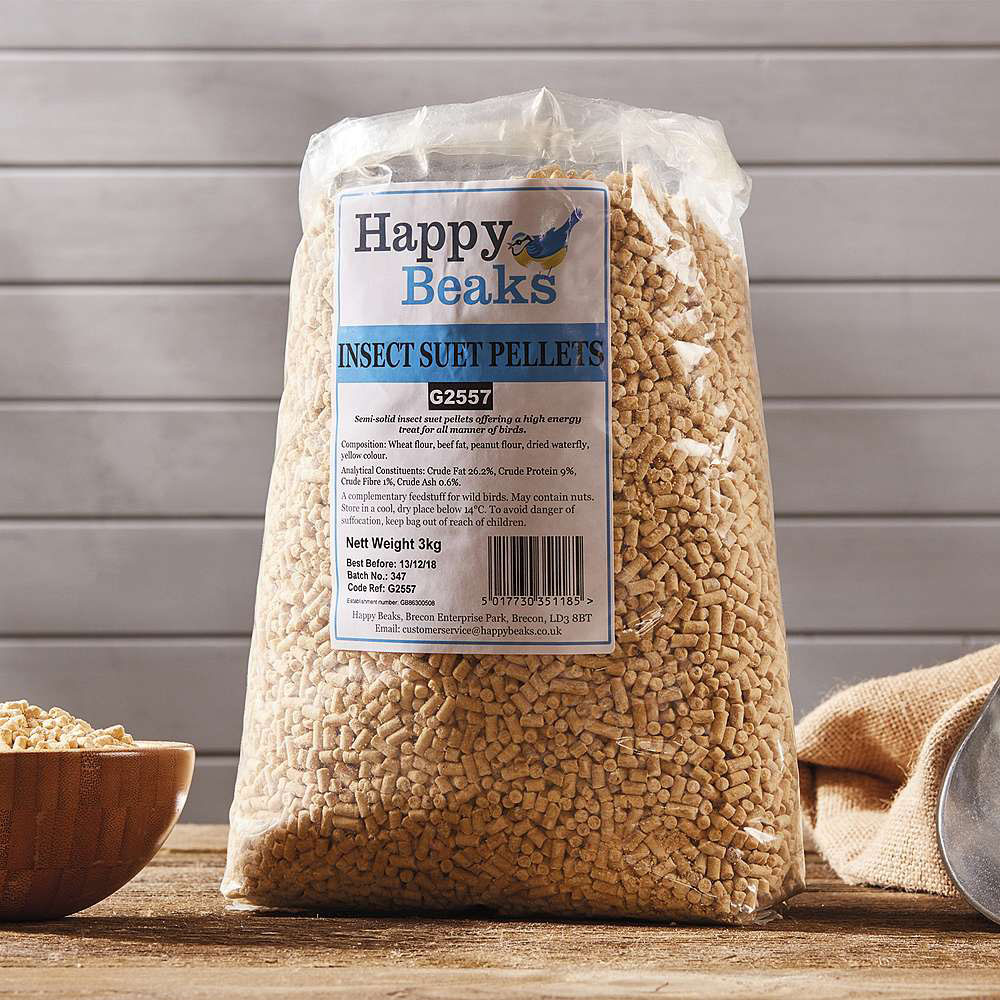 Happy Beaks Insect Suet Pellet Bird Food 3kg Image 2