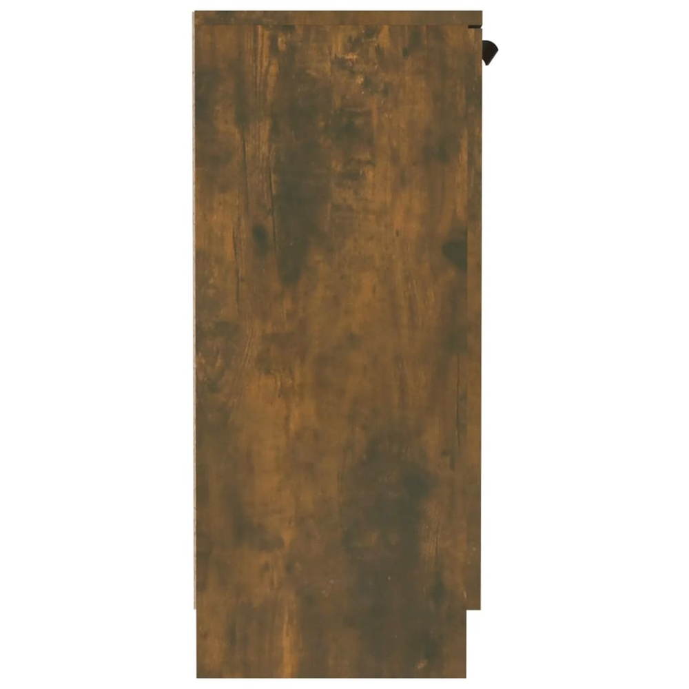 vidaXL 2 Door Smoked Oak Sideboard Image 4