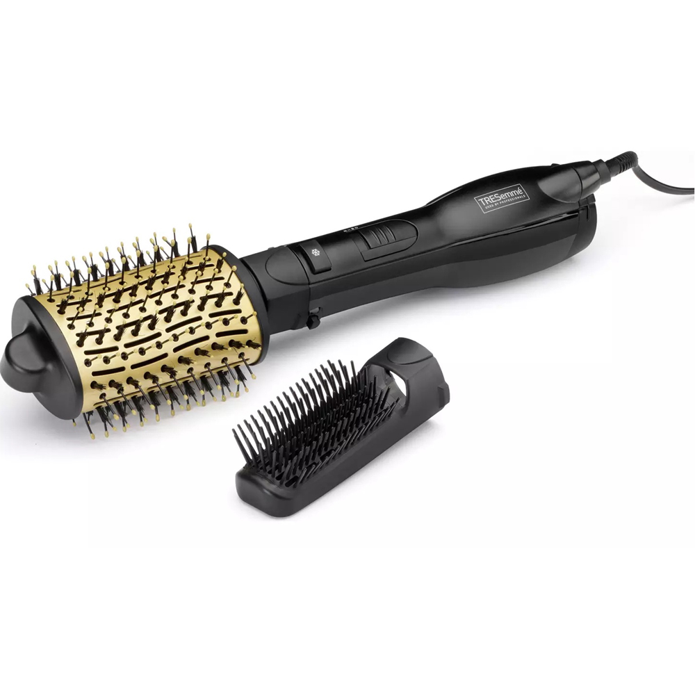 TRESemme 2-in-1 Ionic Tourmaline Ceramic Barrel Hair Dryer Brush with Attachments 1000W Image 2