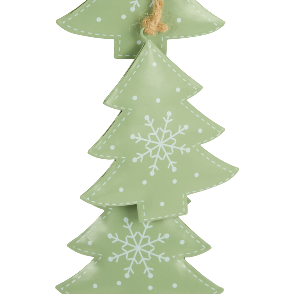 Metal Trees Hanging Decoration Sage Green Image 5