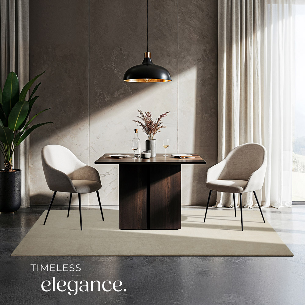 tectake Zonelle Beige Short Pile Ultra Soft Rug 170 x 120cm Image 6