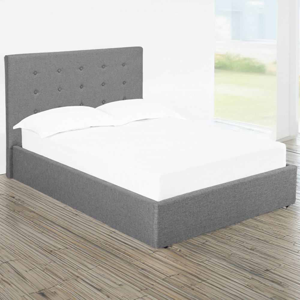Lucca King Size Grey Bed Frame Image 1