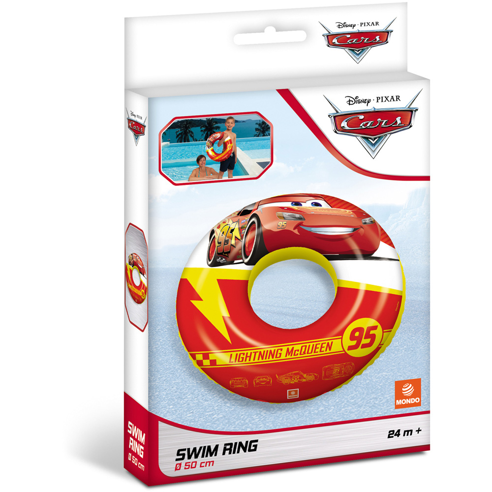 Mondo Kids Disney Cars Lightning McQueen Inflatable Swim Ring Image 2