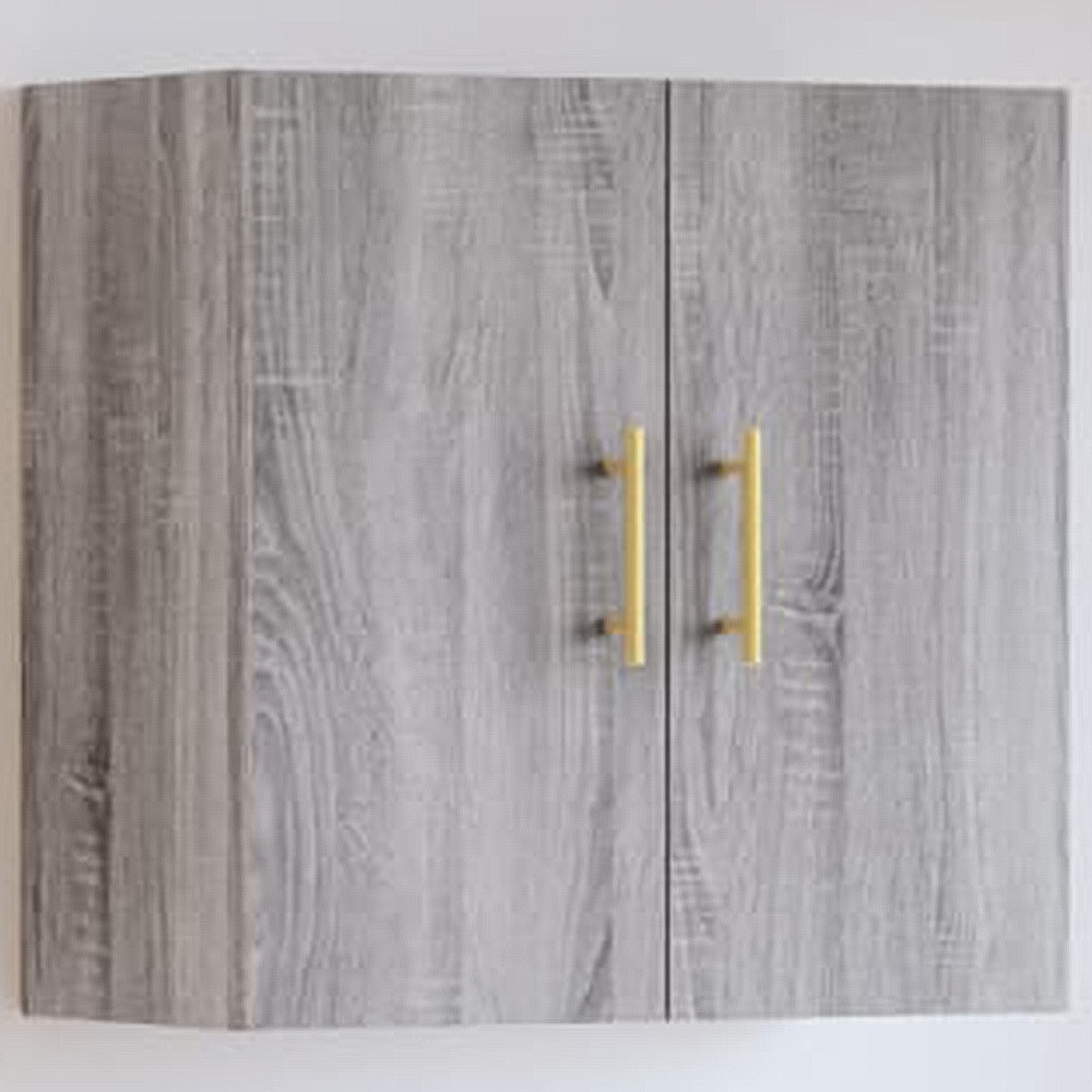 vidaXL 2 Door Grey Sonoma Wall Cabinet Image 1