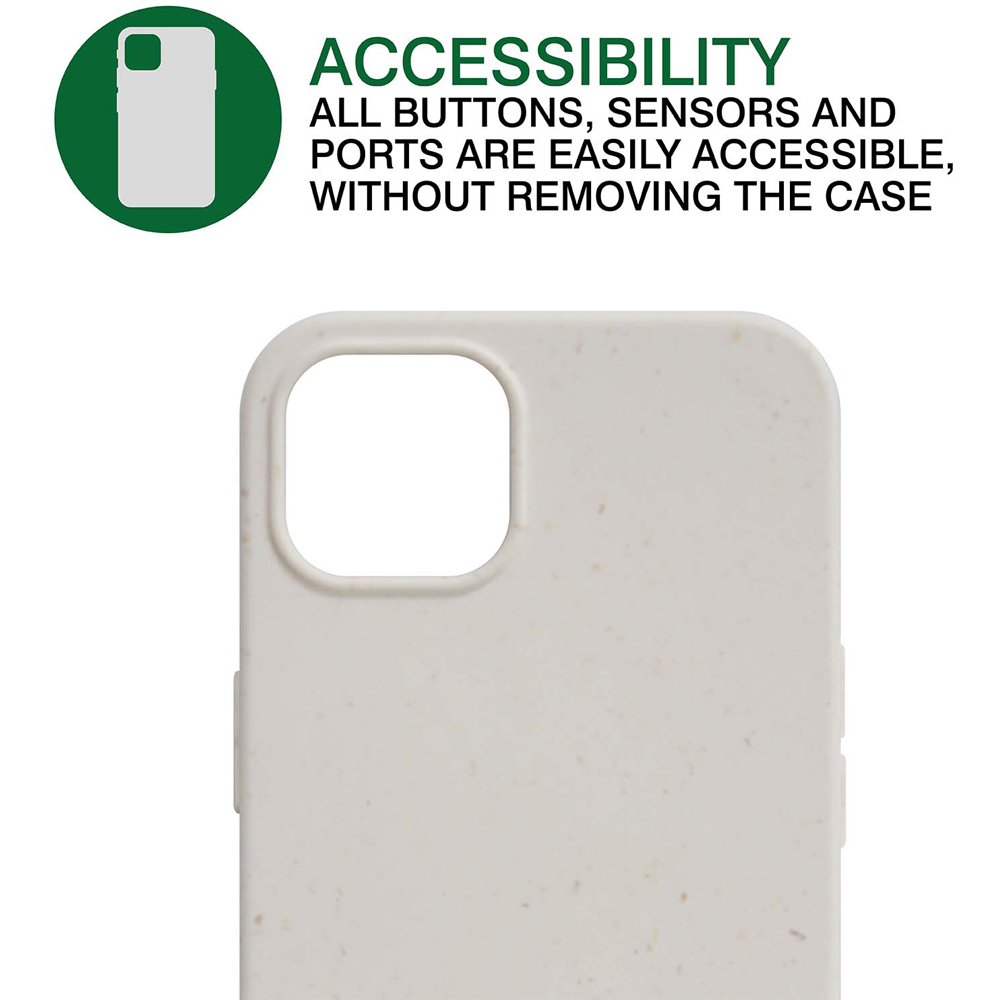 MiTEC Natural White Bioplastics iPhone 13 Pro Phone Case Image 2