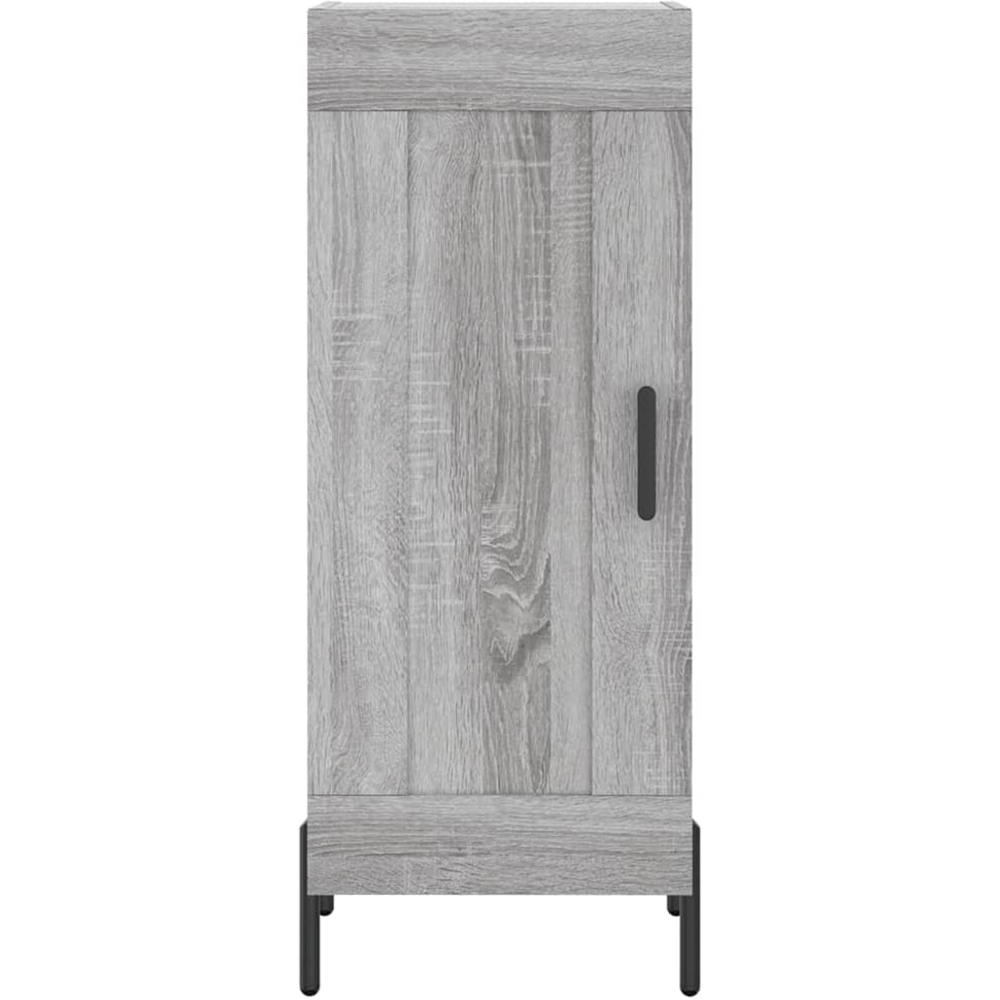 vidaXL 2 Door Grey Sonoma Highboard with Metal Feet Image 6