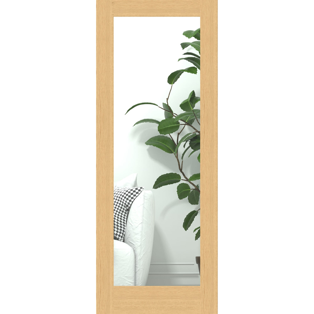 Green & Taylor Shaker Oak 1 Lite Clear Glazed Internal Door 2032 x 813mm Image