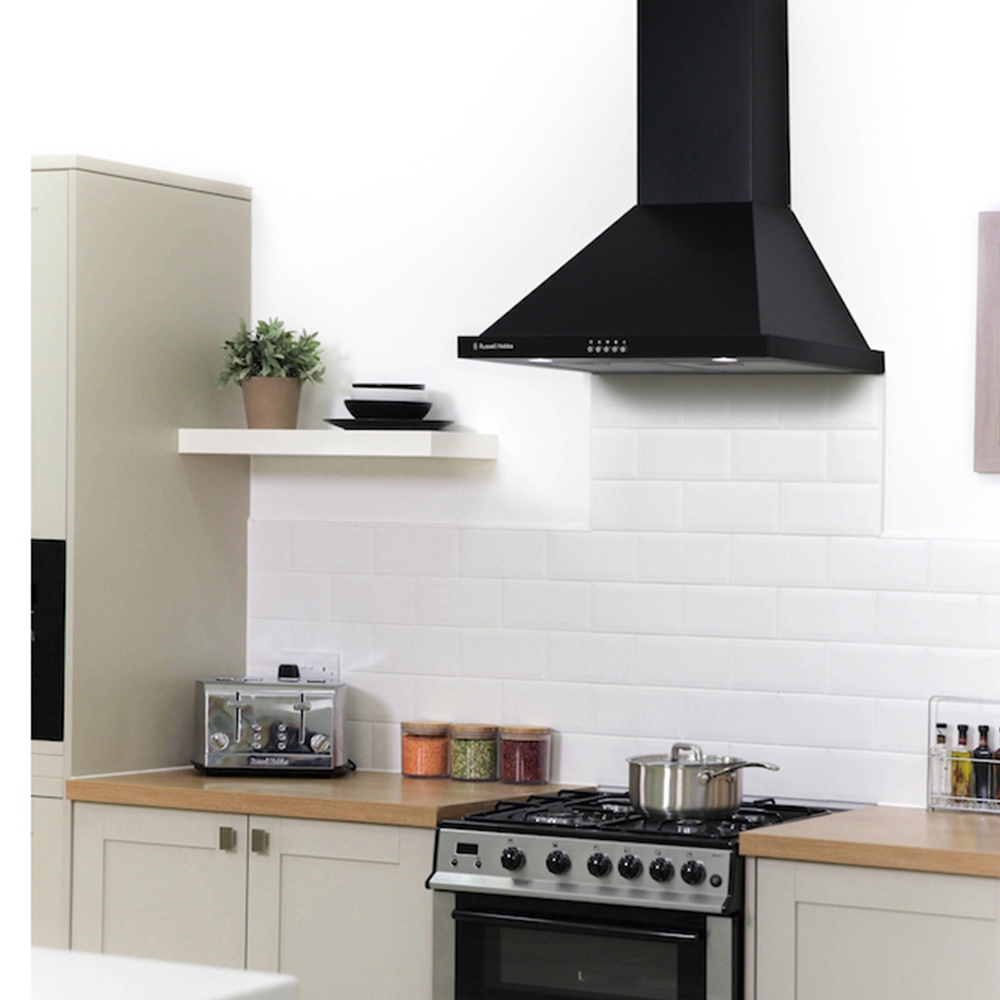 Russell Hobbs RHSCH601B-M Black 60cm Wide Chimney Cooker Hood Image 5