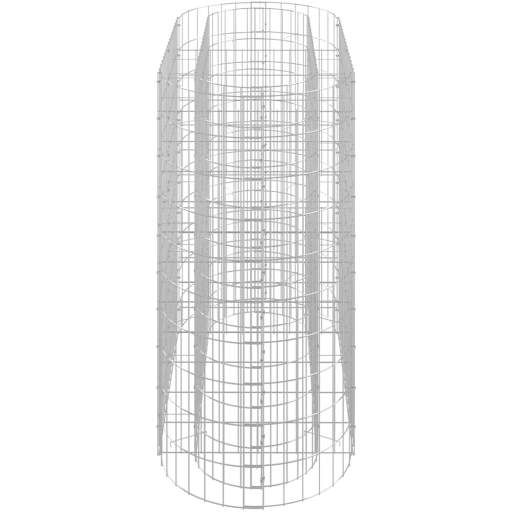 vidaXL Silver Galvanised Iron Gabion Raised Bed 120 x 50 x 100cm Image 4