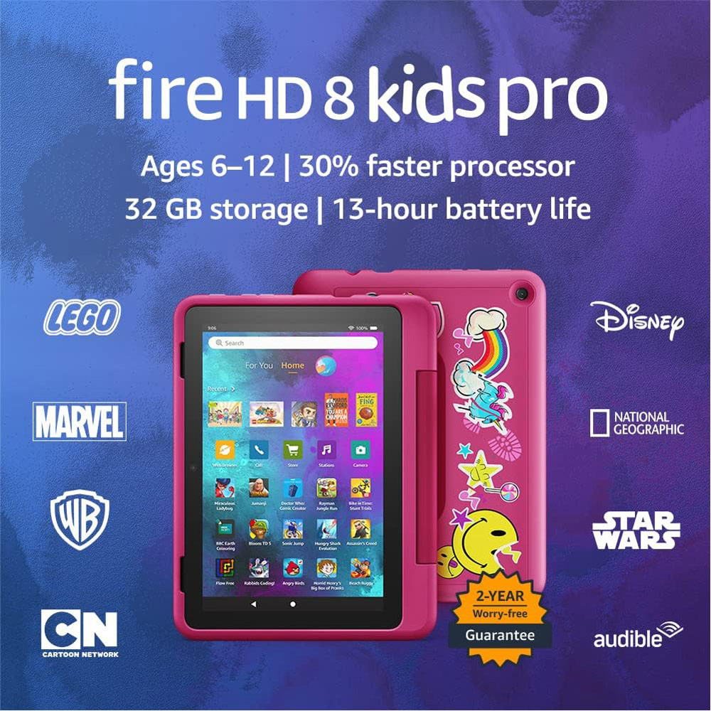 Amazon Fire HD 8 Kids Pro Tablet 8 inch Display 32GB Rainbow Image 2