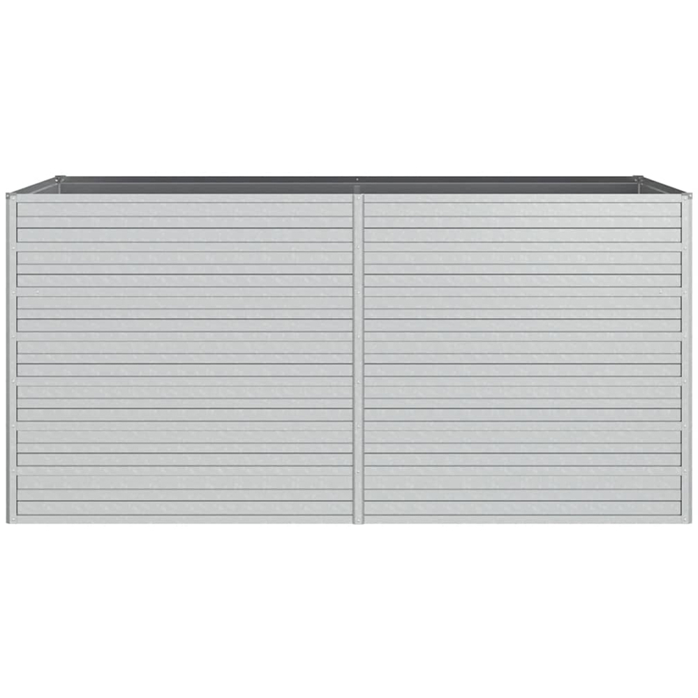 vidaXL Silver Galvanised Steel Raised Garden Bed 77 x 160 x 80cm Image 3