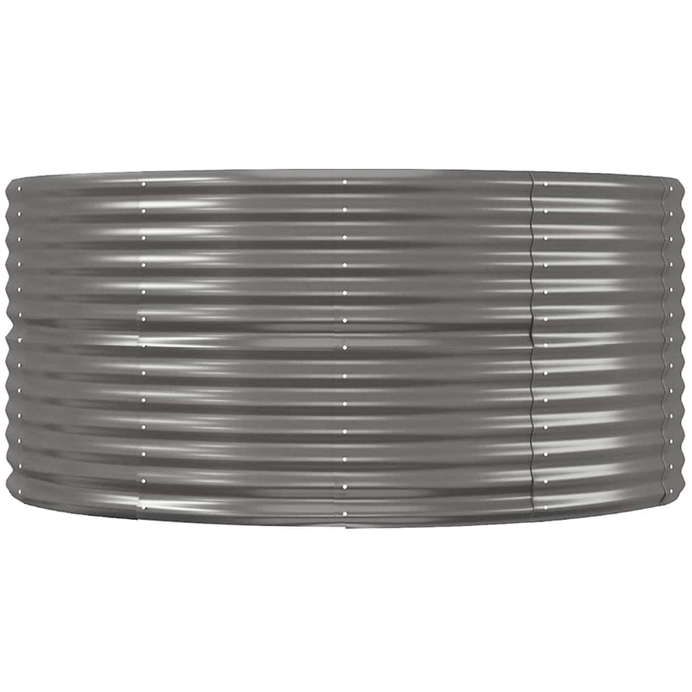 vidaXL Grey Galvanised Steel Raised Garden Bed 367 x 140 x 68cm Image 3