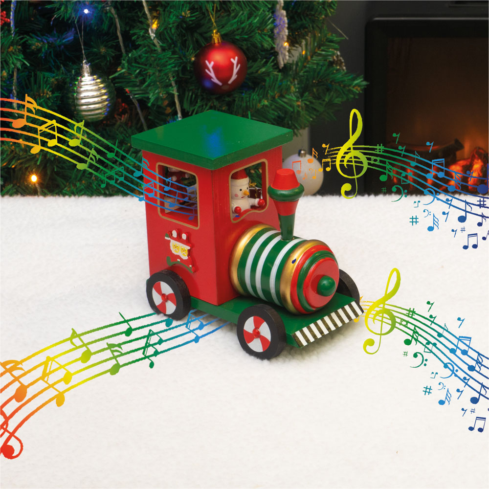 St Helens Wooden Train Music Box Image 6