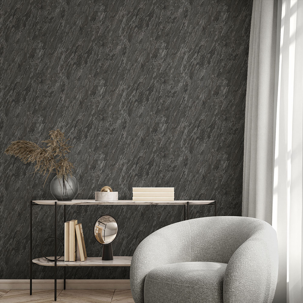 Muriva Venezia Marble Black Wallpaper Image 4