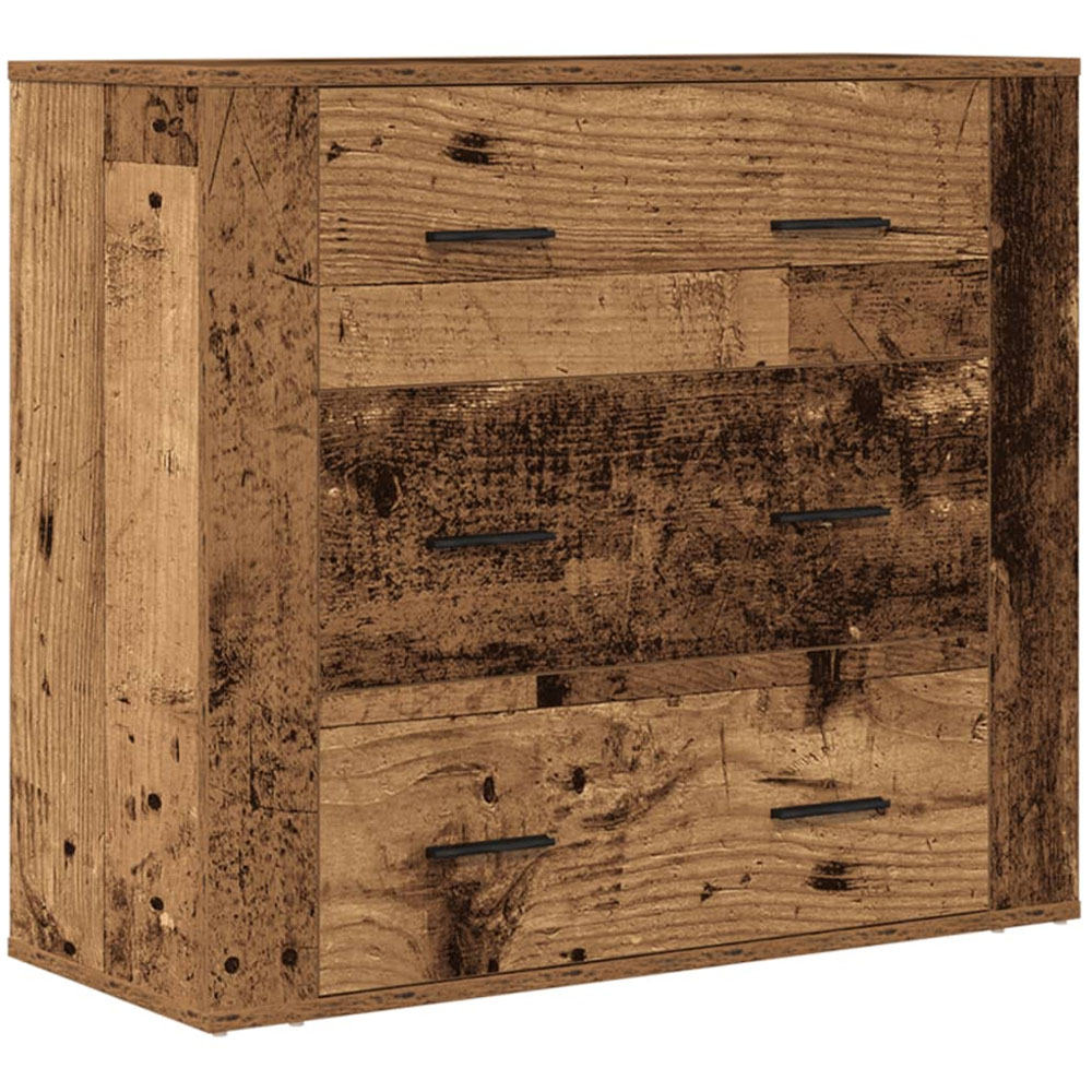 vidaXL 3 Drawer Old Wood Sideboard Image 2