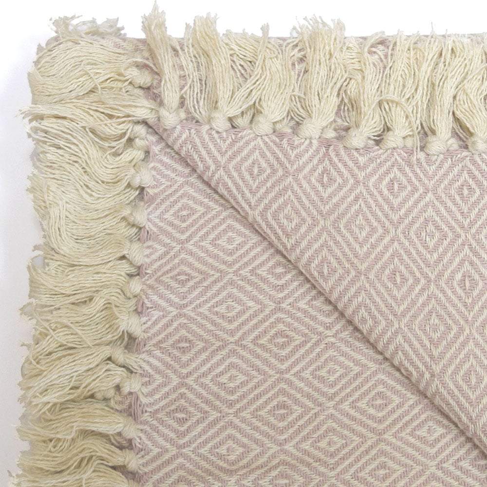 Rapport Home Rona Blush Tasselled Throw 127 x 152cm Image 2