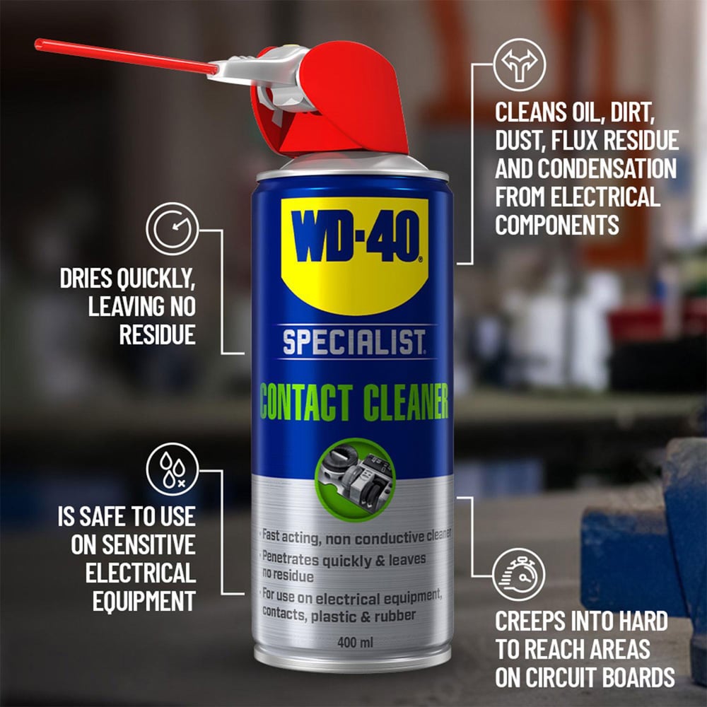 WD-40 Specialist Electronics Contact Cleaner Spray 400ml 3 Pack Image 9