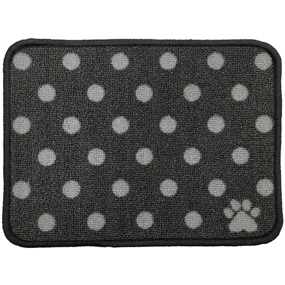 Mighty Paws 40 x 30cm Grey Dotted Pet Feeding Mat Image 2