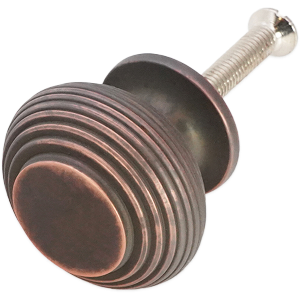 Spira Brass Beehive Aged Bronze Large 41mm Cupboard Knob Image 1
