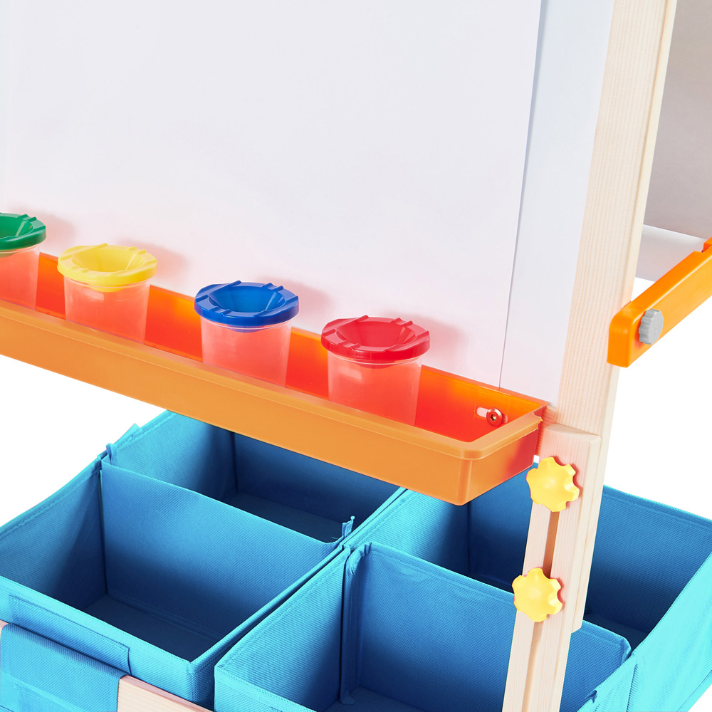 Teamson Kids Little Artist Vangogh Kids Blue Wooden Easel Image 4