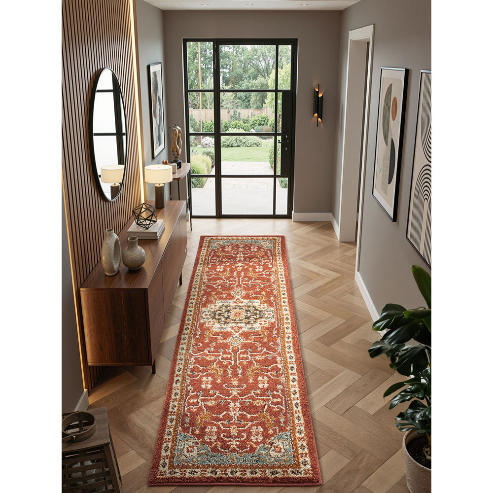 Portland HMC 5570 Red Cashmere Rug 60 x 230cm Image 4
