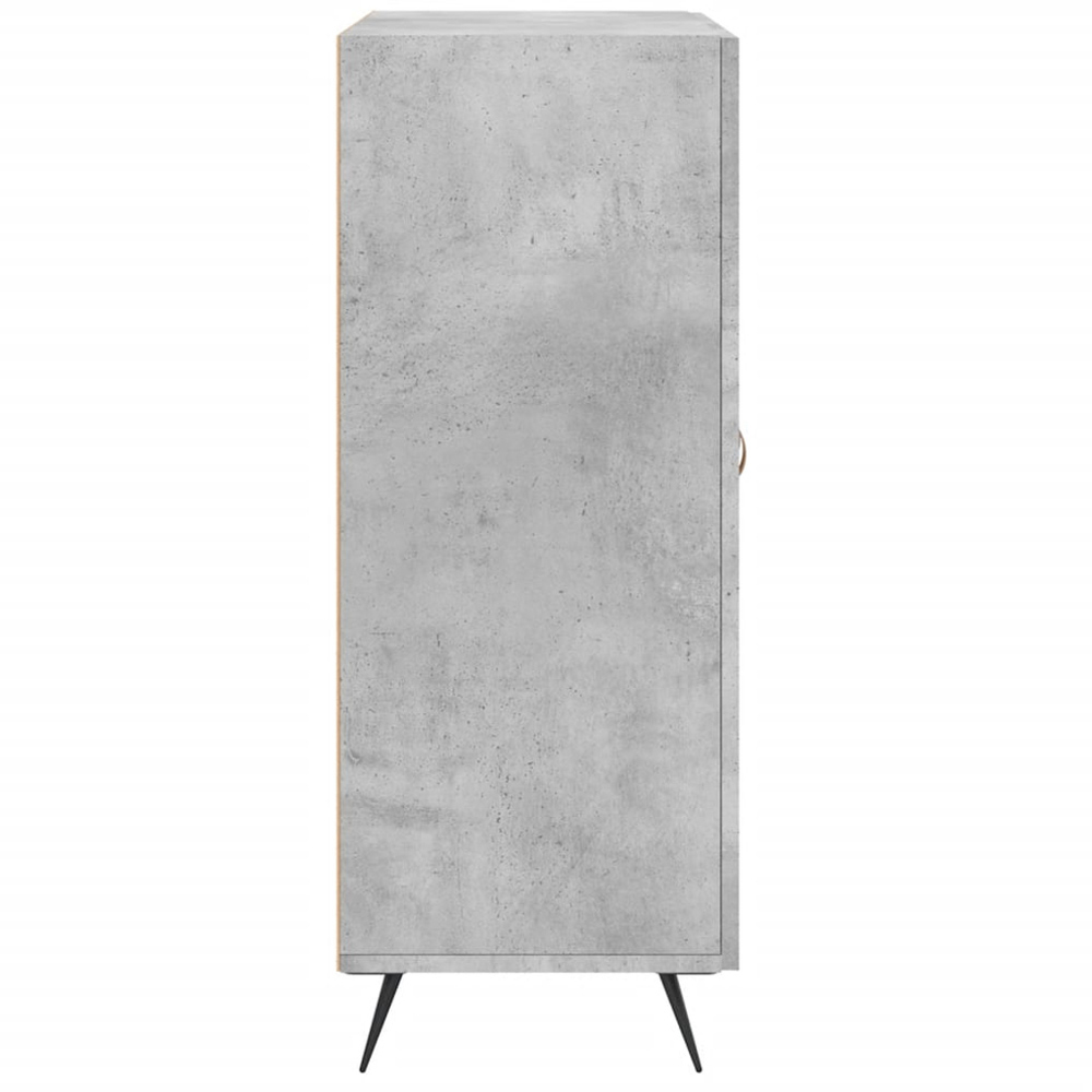 vidaXL 2 Door Concrete Grey Sideboard Image 7
