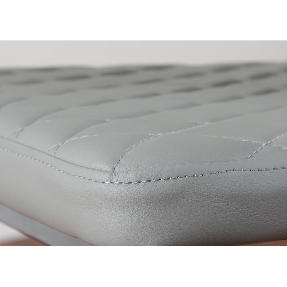 Furniturebox Lucia Valera 4 Seater Dining Set Black Gloss Grey and Chrome Image 7