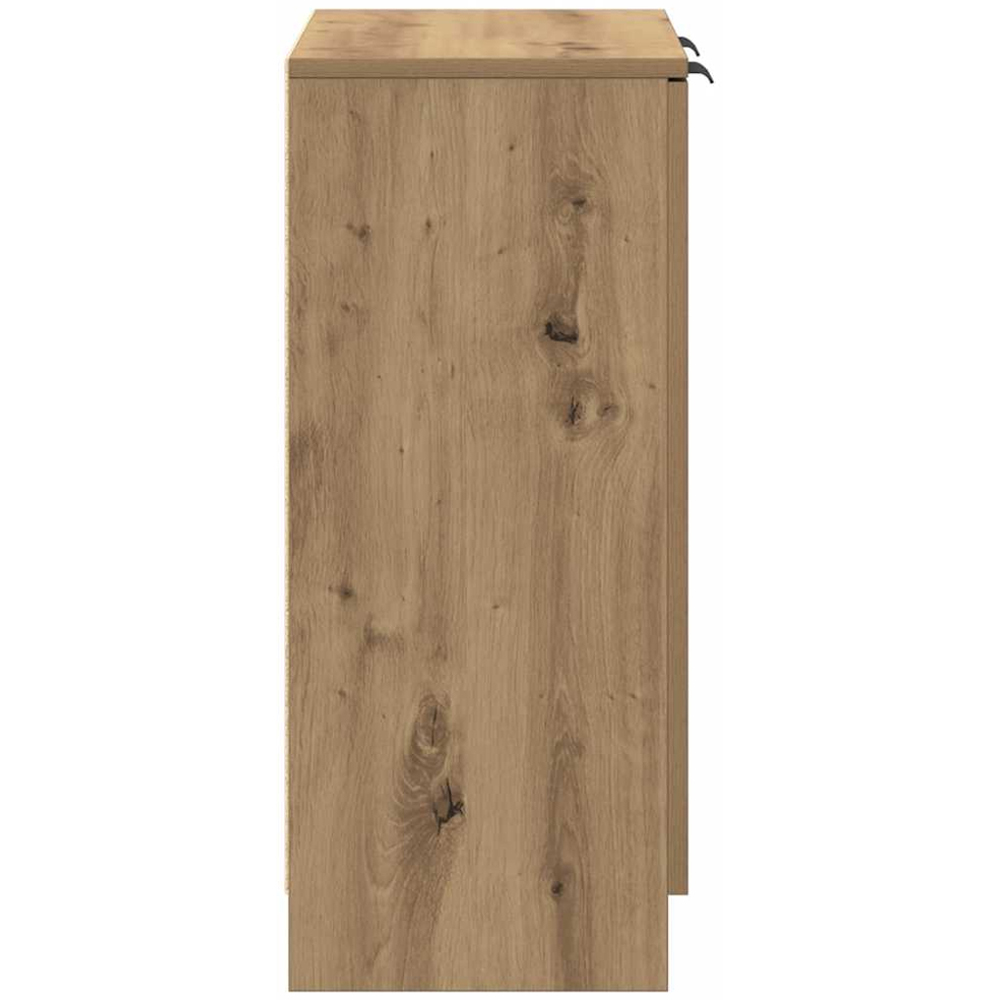 vidaXL 2 Door 2 Shelf Artisan Oak Sideboard Image 6