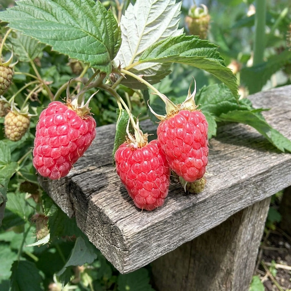 Thompson & Morgan Raspberry Rubus Idaeus Malling Minerva Cane Plant 3 Pack Image 3