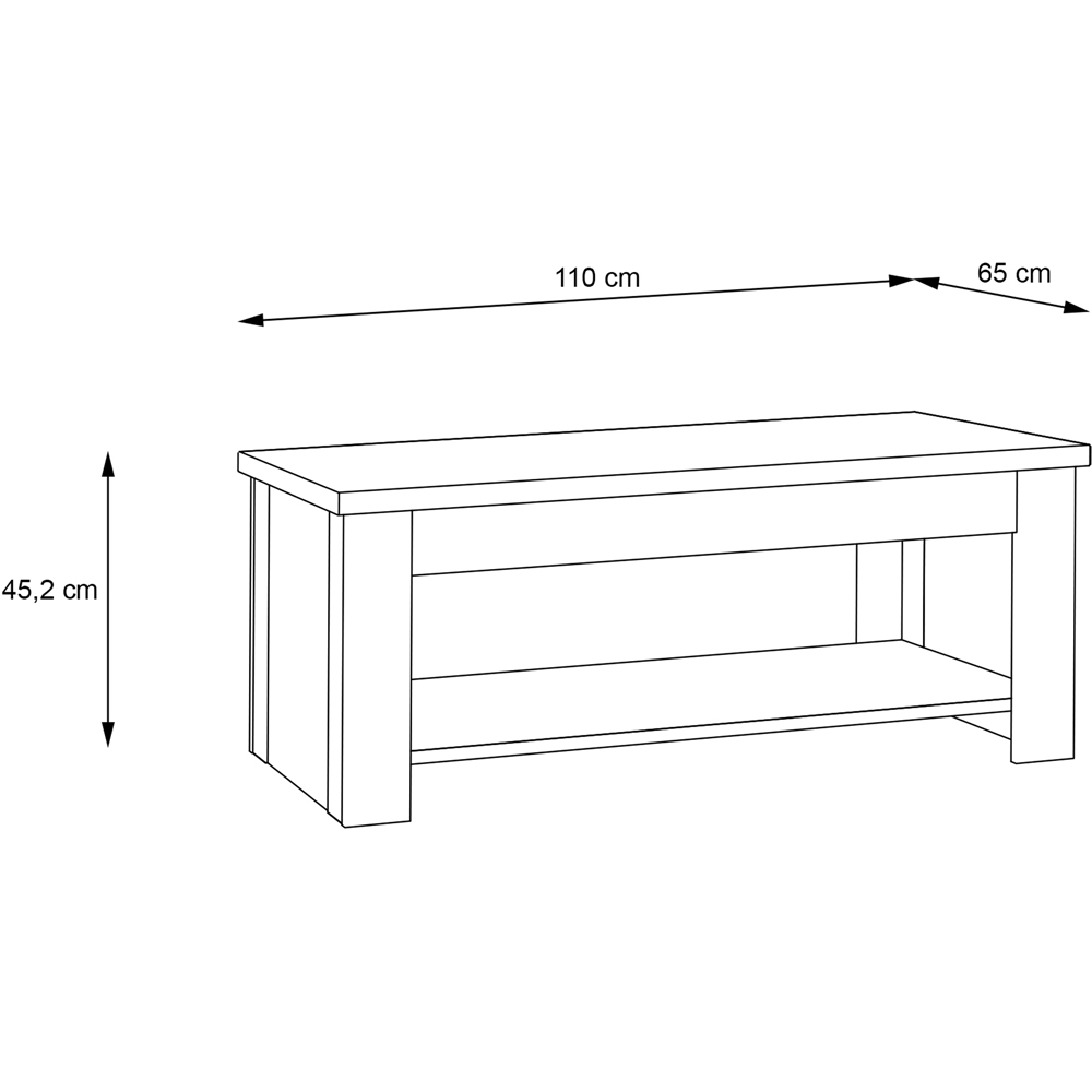 Florence Corona Single Shelf Artisan Oak Rising Coffee Image 8