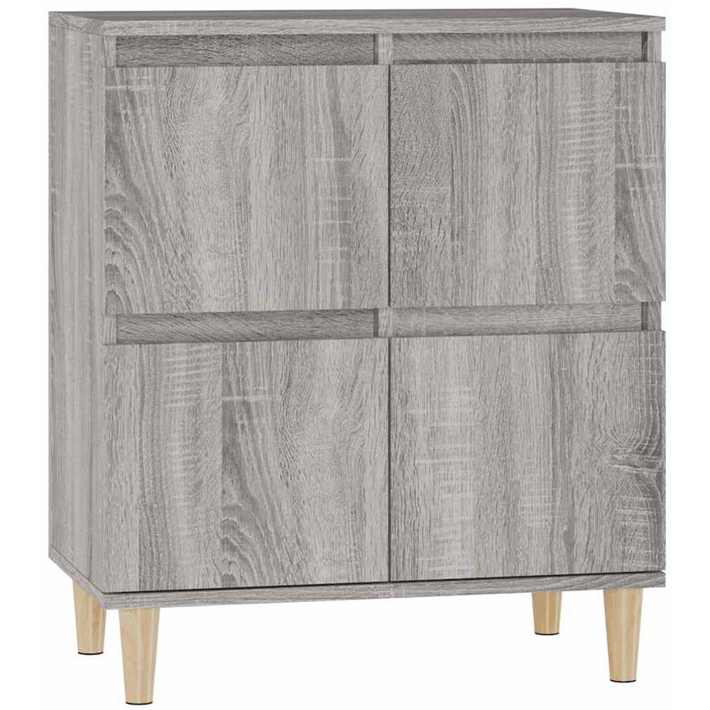 vidaXL 4 Door Grey Sonoma Wooden Sideboard Image 2
