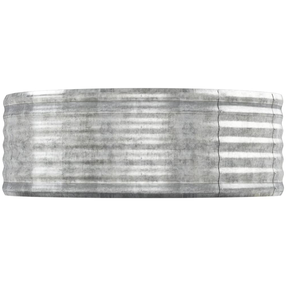vidaXL Silver Galvanised Steel Raised Garden Bed 544 x 100 x 36cm Image 3