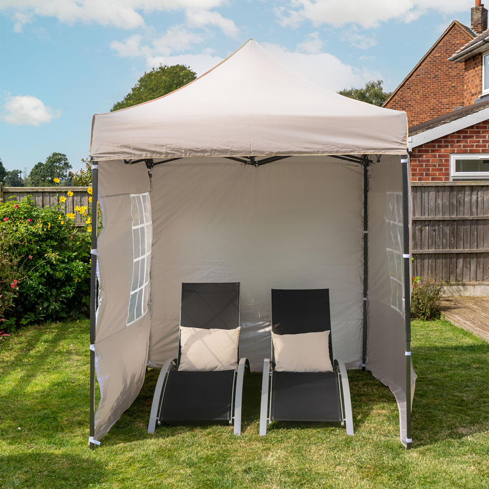 Jack Stonehouse 2.5 x 2.5m Beige Pop Up Gazebo Image 5