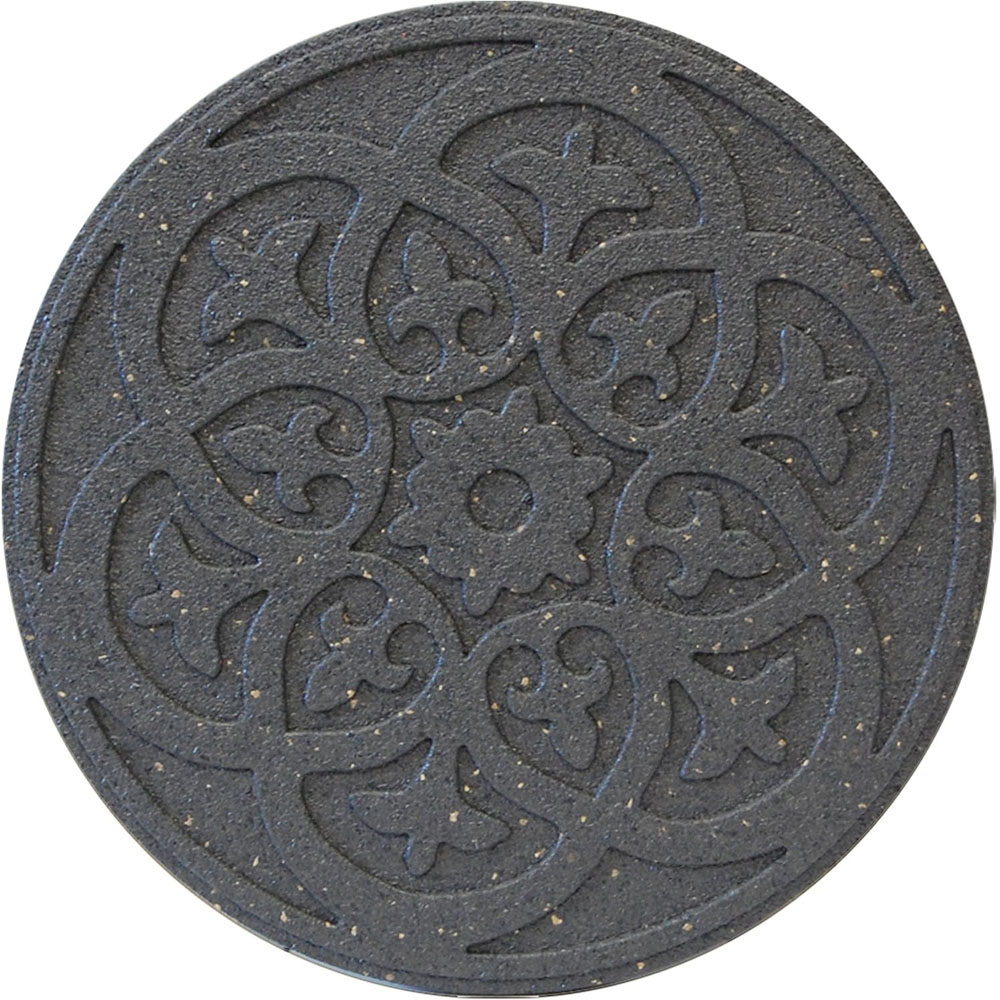 Primeur Grey Scroll Stepping Stone 45cm Image 1
