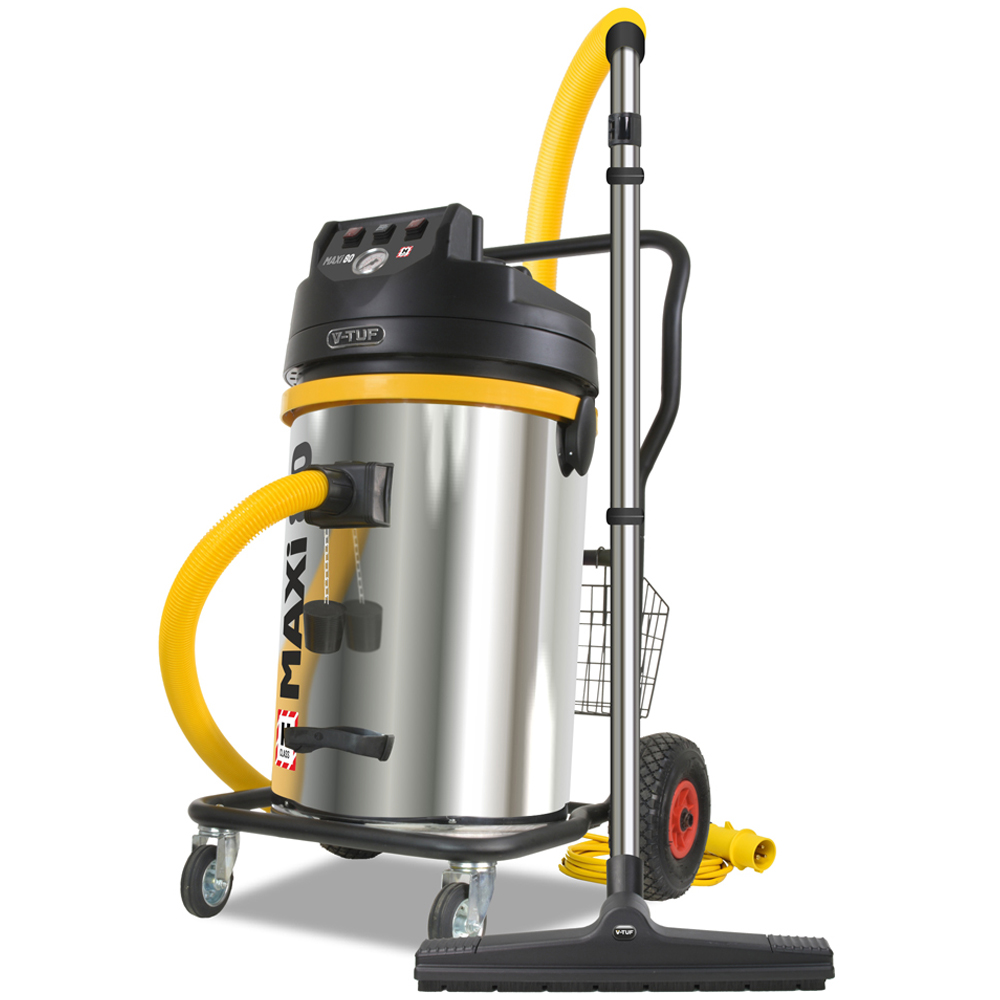 V-TUF MAXI H Class Industrial Dust Extractor Vacuum Cleaner 80L 110V 2500W Image 2
