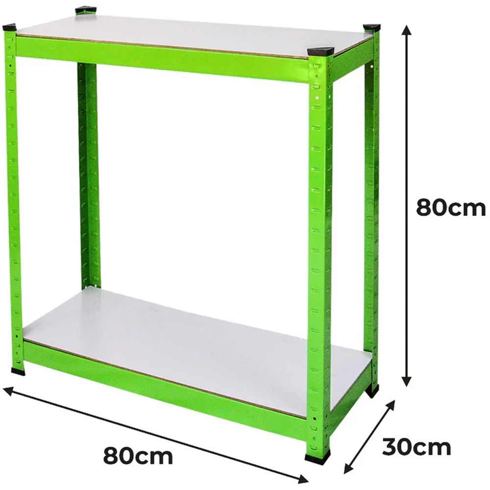 MonsterShop Green PE Cover Polytunnel 8.2 x 6.5ft Greenhouse with Racking Image 5