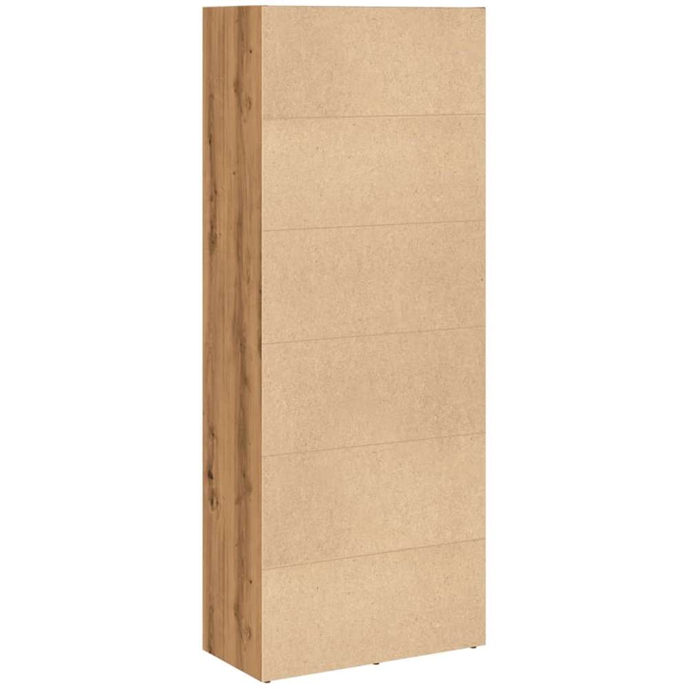 vidaXL 4 Shelf Artisian Oak Bookcase Image 3