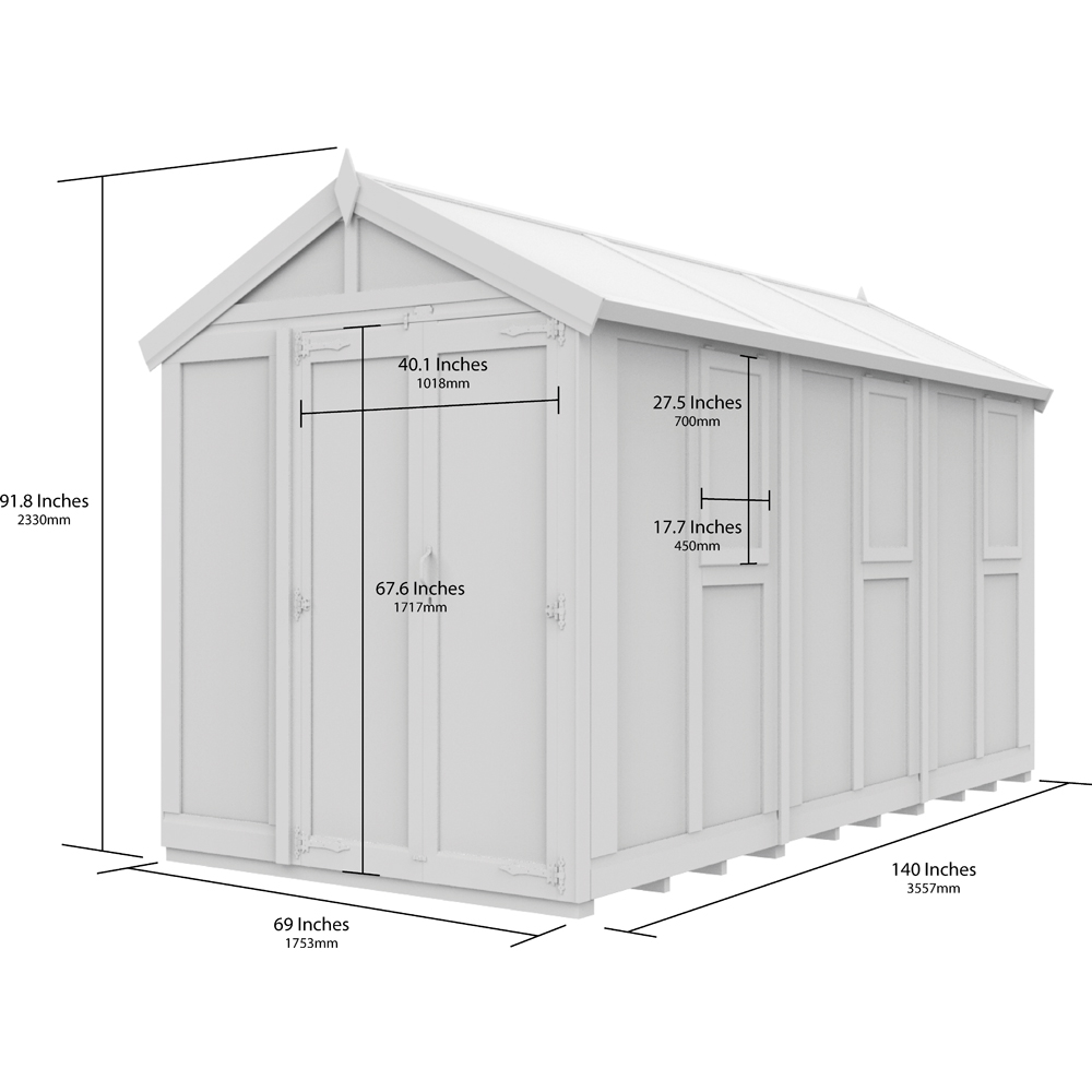 DIY Sheds Pressure Treated Tongue and Groove Timber and Glass 6 x 12ft Greenhouse Image 6