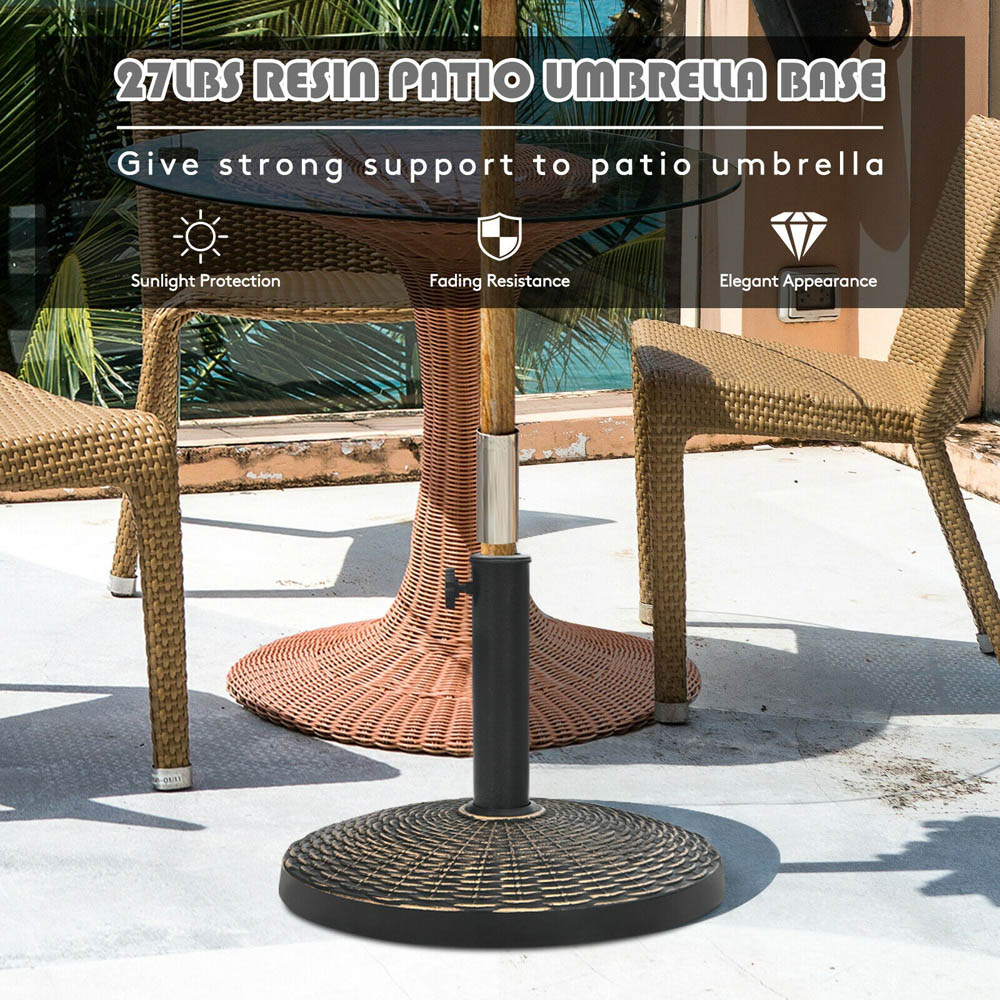Costway Resin Parasol Base 12kg Image 6
