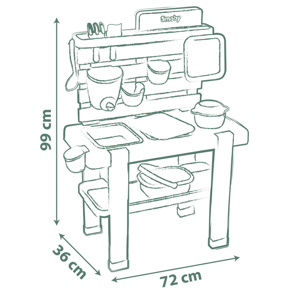 Smoby Life Mud Kitchen Playset Image 9