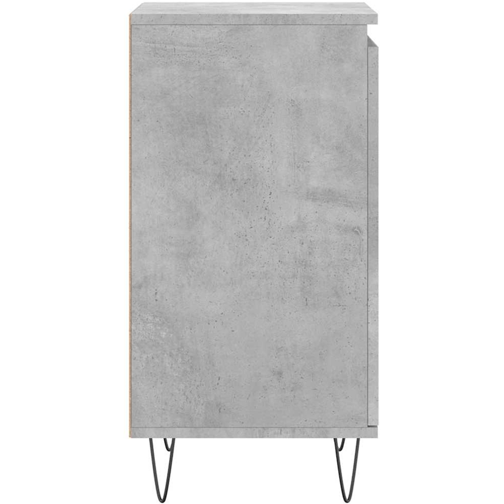 vidaXL Single Door Concrete Grey Sideboard Image 7