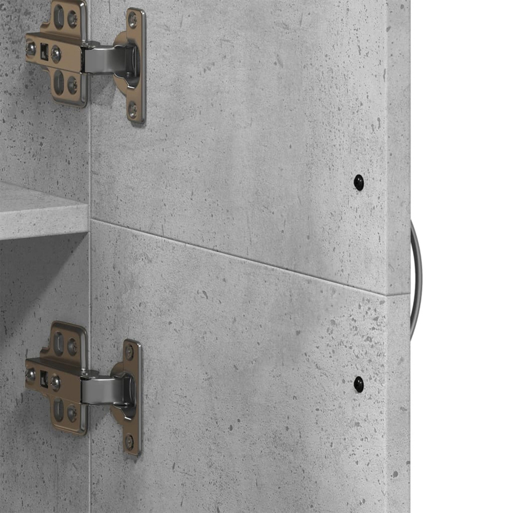 vidaXL 4 Door Concrete Grey Tall File Cabinet Image 7