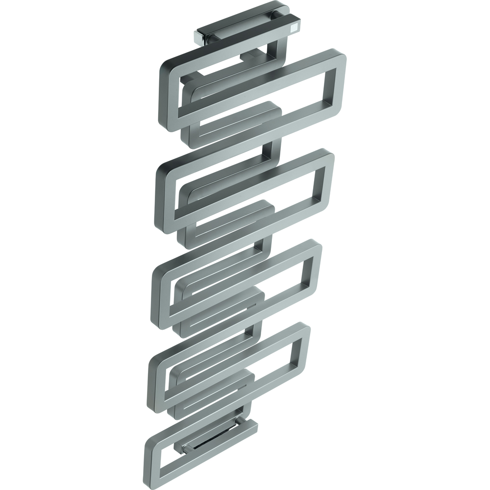 Terma Bookie 2110 BTU Strom Sky Grey Electric Heated Towel Rail 1155 x 500mm Image 4