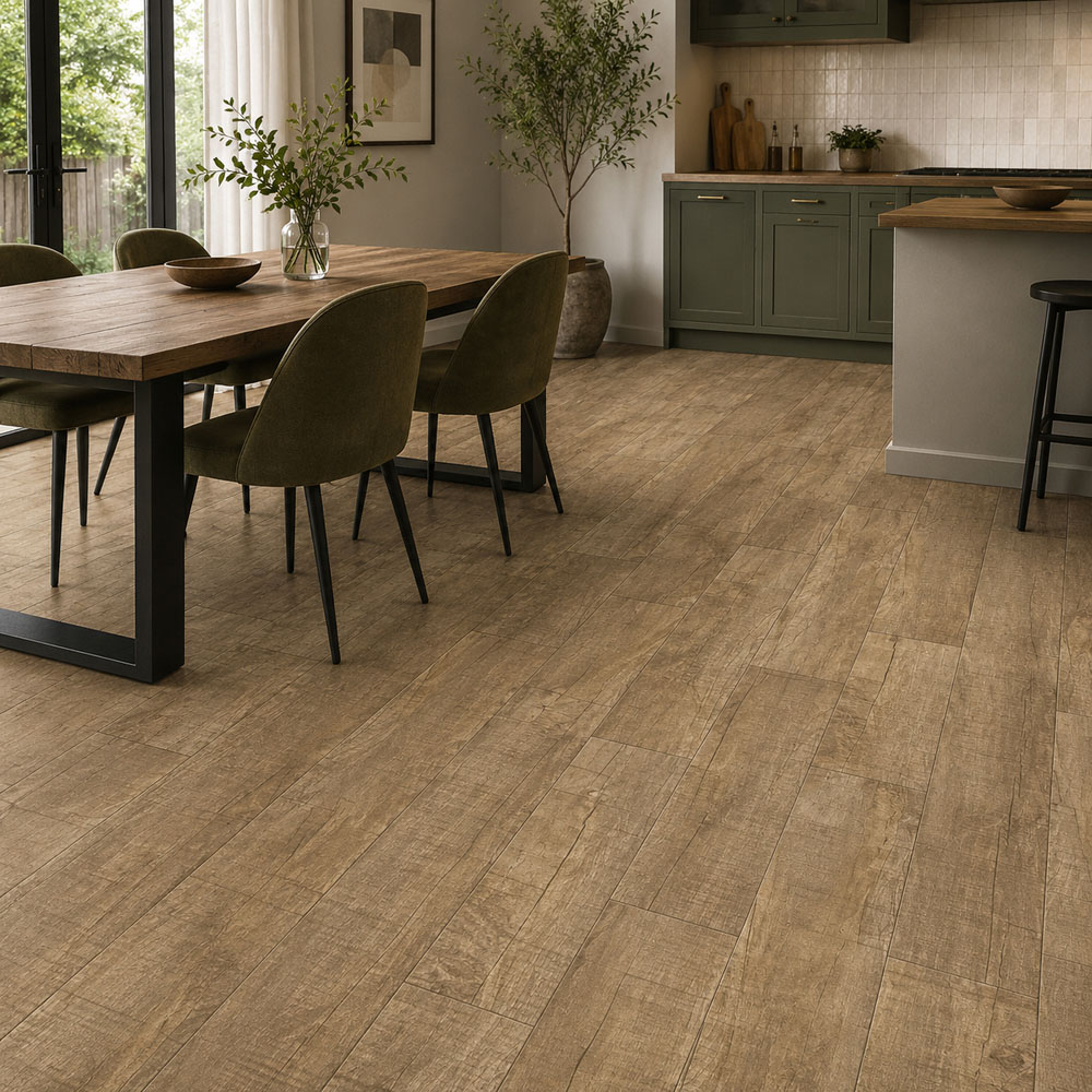 Britwall Antique Country Oak Wood-Embossed SPC Vinyl Flooring 1220 x 181mm 10 Pack Image 4